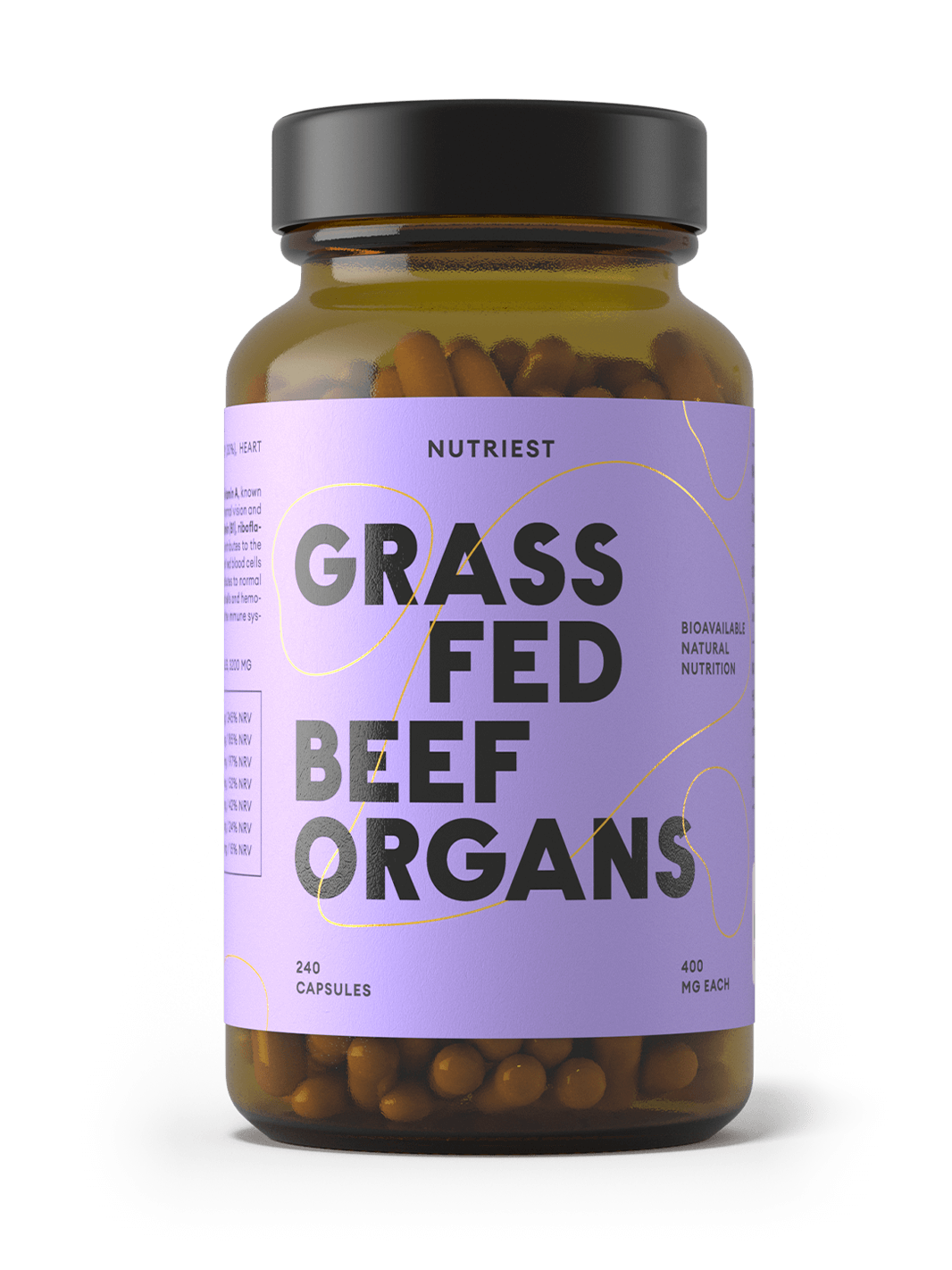 Grass Fed Desiccated Beef Organ Complex Supplement