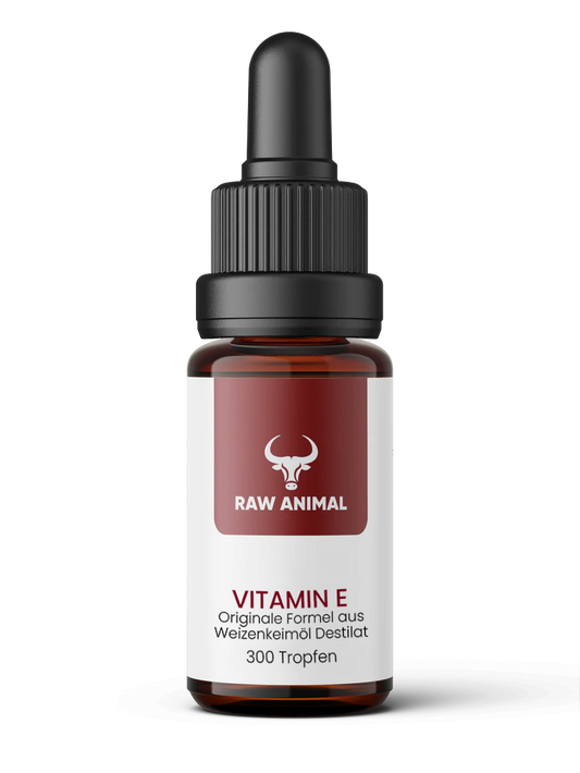 Vitamin E drops from organic wheat germ oil distillate