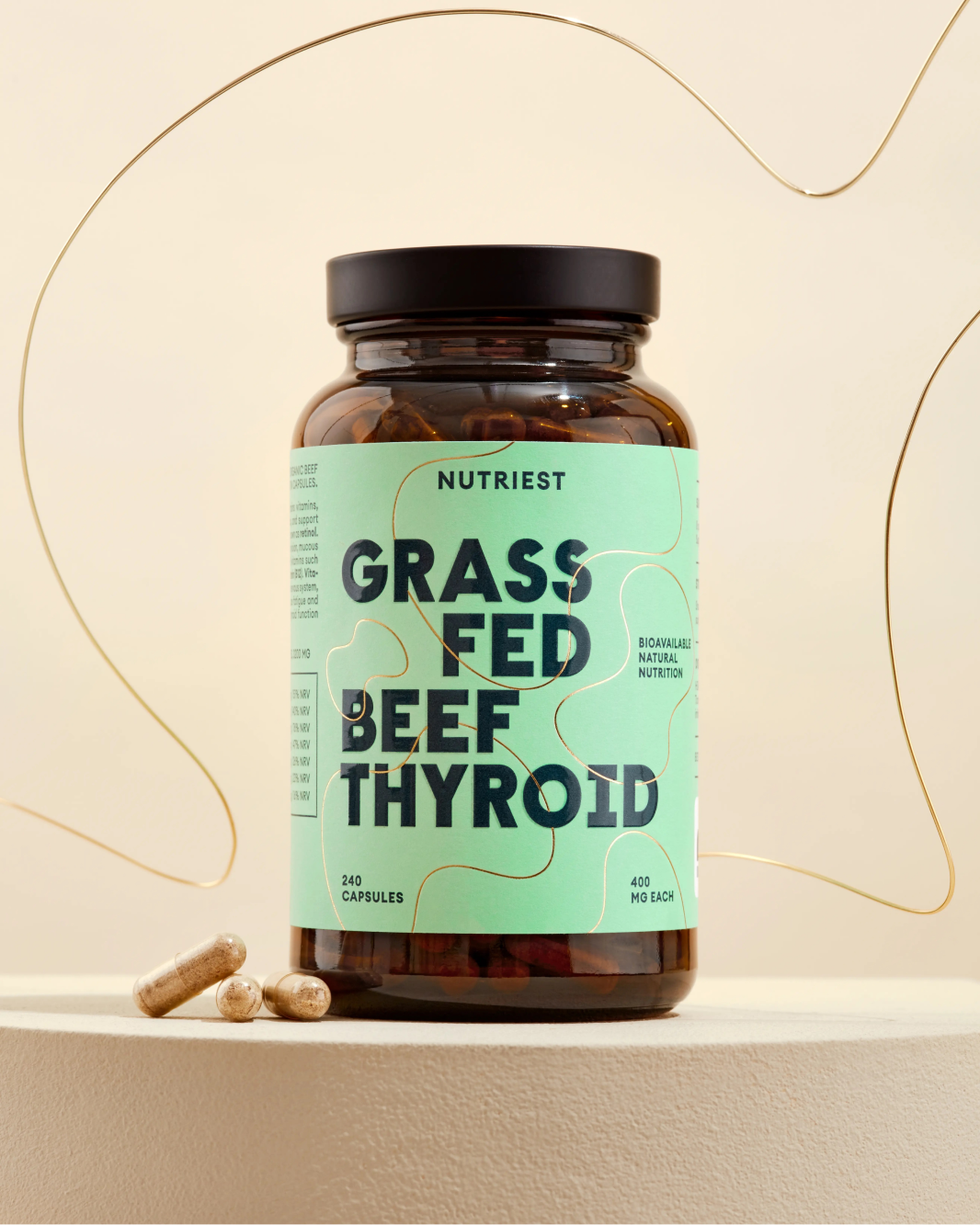 Grass Fed Desiccated Beef Thyroid Supplement